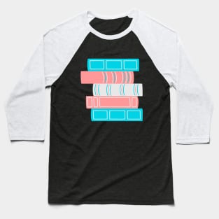 Trans Book Pride Stack Baseball T-Shirt